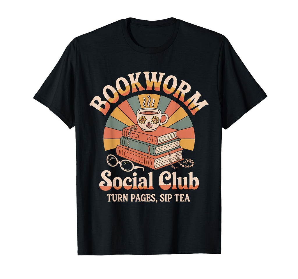 Bookworm Social Club Reading Lover T-Shirt - Streetwear Style Unisex - T-Shirt, Sweatshirt, Hoodie