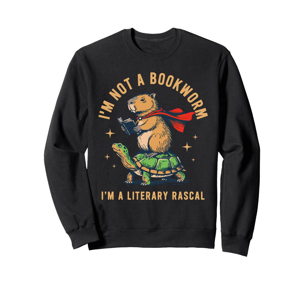Im Not Bookworm Im Literary Rascal Sweatshirt - Minimalist Print Men Women - T-Shirt, Sweatshirt, Hoodie