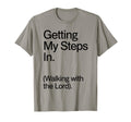 Getting My Steps Walking Lord T-Shirt - Minimalist Print Men Women - T-Shirt, Sweatshirt, Hoodie