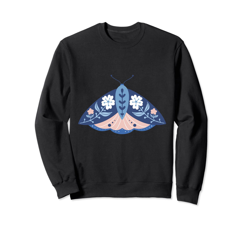 Crafty Moth Goth Horror Antisocial Sweatshirt - Graphic Print Unisex - T-Shirt, Sweatshirt, Hoodie