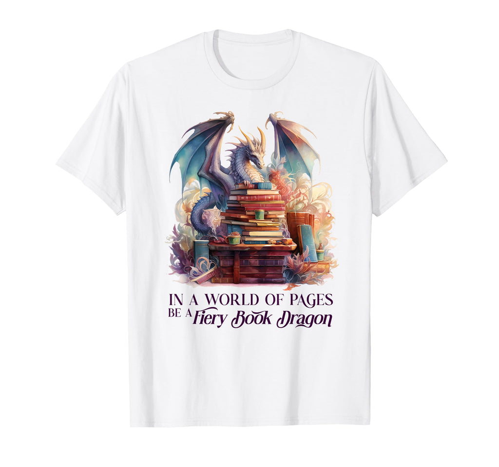 Be Book Dragon Books Themed Dragons T-Shirt - Streetwear Style Men Women - T-Shirt, Sweatshirt, Hoodie