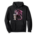 Dragon Reading Book Fantasy Reader Hoodie - Aesthetic Graphic Men Women - T-Shirt, Sweatshirt, Hoodie