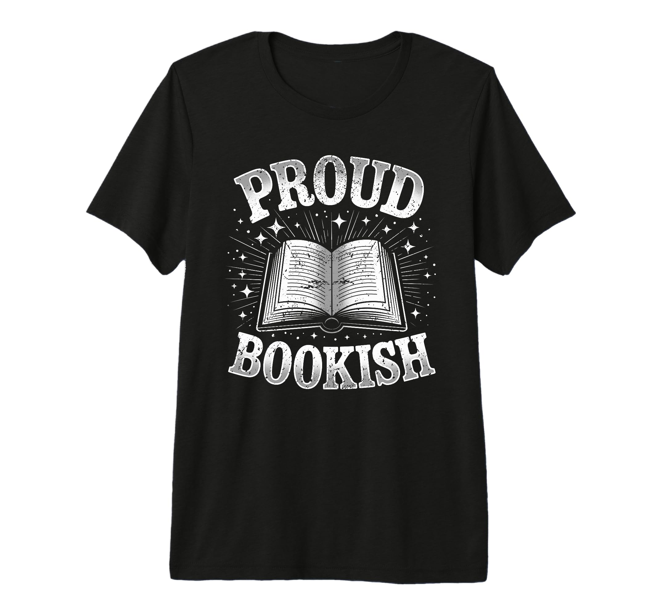 Proud Bookish Open Book Reading T-Shirt - Custom Art Print for Adults - T-Shirt, Sweatshirt, Hoodie
