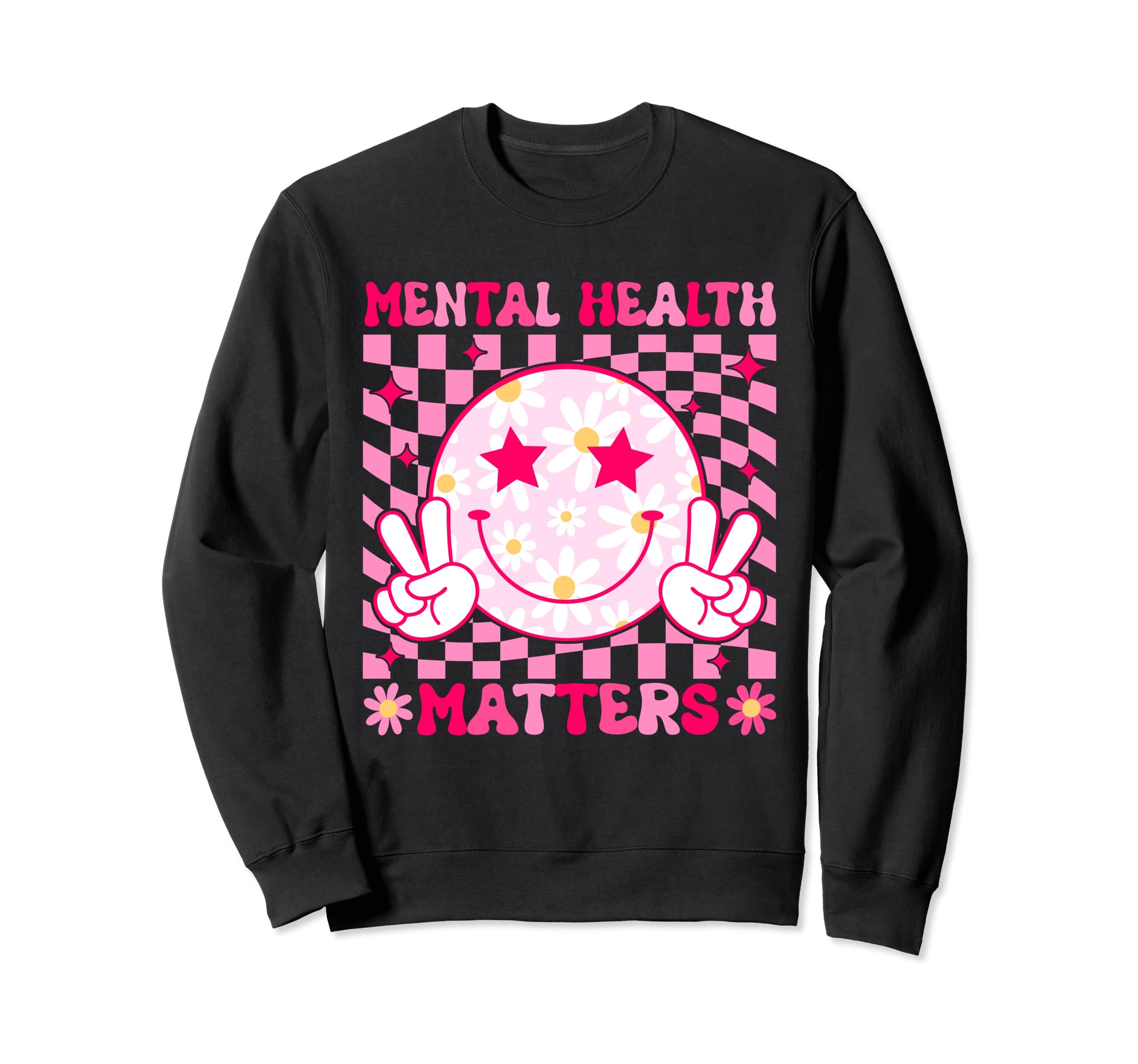 Mental Health Matters End Stigma Brain Sweatshirt - Graphic Print Unisex - T-Shirt, Sweatshirt, Hoodie