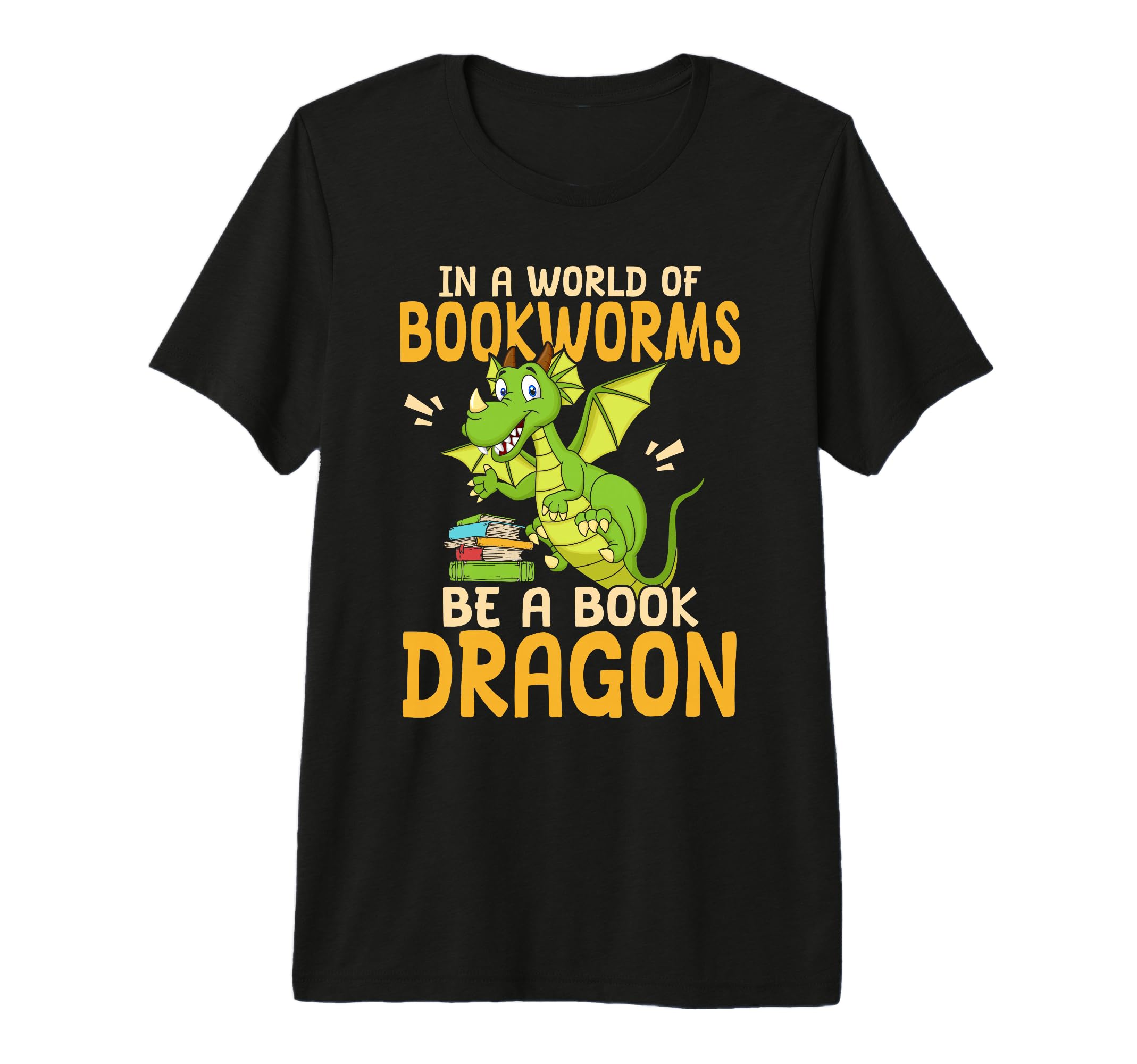 World Bookworms Be Book Dragon Tri T-Shirt - Casual Everyday Wear Unisex - T-Shirt, Sweatshirt, Hoodie