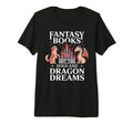 Fantasy Book Dogs And Dragon Dreams T-Shirt - Trendy Graphic for Adults - T-Shirt, Sweatshirt, Hoodie