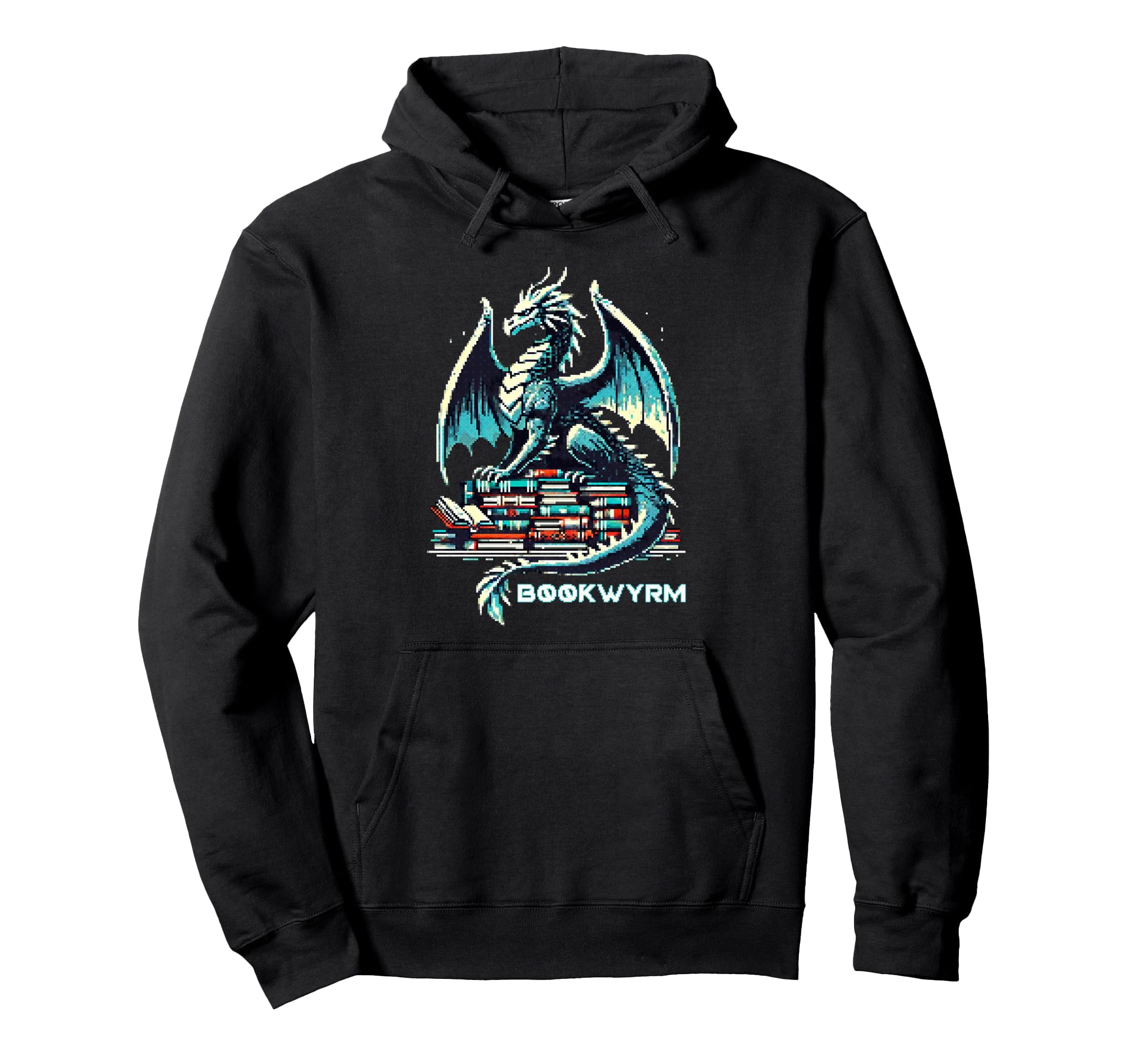 Book Lover Bookwyrm Not Bookworm Dragon Hoodie - Trendy Graphic for Adults - T-Shirt, Sweatshirt, Hoodie