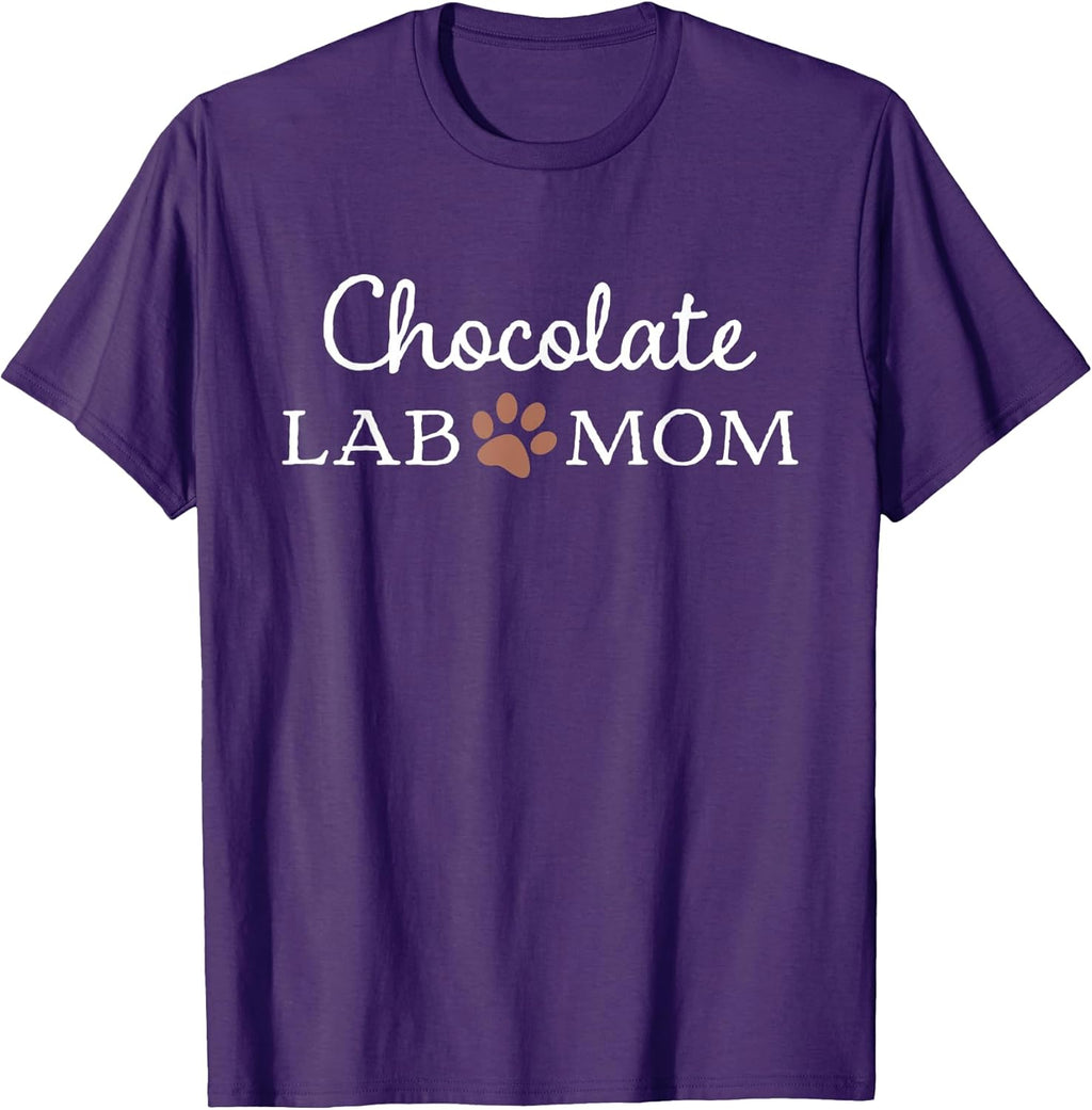 Chocolate Lab Mama Dad Shirts for Women Men Merch Unisex T-shirt, Sweatshirt, Hoodie, Long Sleeve Tee - T-Shirt, Sweatshirt, Hoodie