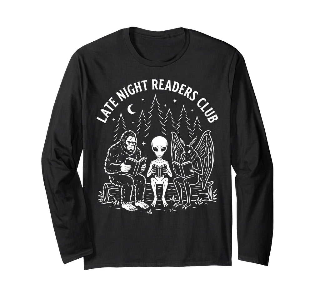 Night Reader Reading Bookworm T-Shirt - Novelty Apparel Men Women - T-Shirt, Sweatshirt, Hoodie