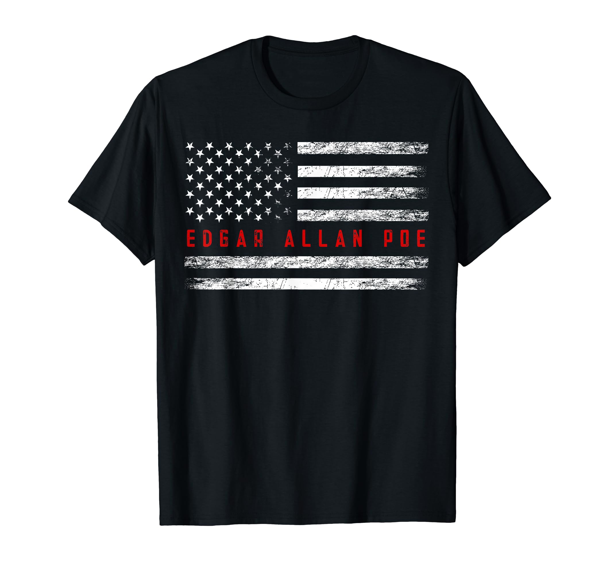 Edgar Allan Poe Patriotic English T-Shirt - Minimalist Print for Adults - T-Shirt, Sweatshirt, Hoodie