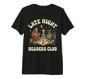 Late Night Readers Club Tri Blend T-Shirt - Trendy Graphic Unisex - T-Shirt, Sweatshirt, Hoodie