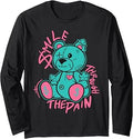 Ultra Pink Teal Aqua Black Graphic Match Long Sleeve T-Shirt Unisex T-shirt, Sweatshirt, Hoodie, Long Sleeve Tee - T-Shirt, Sweatshirt, Hoodie