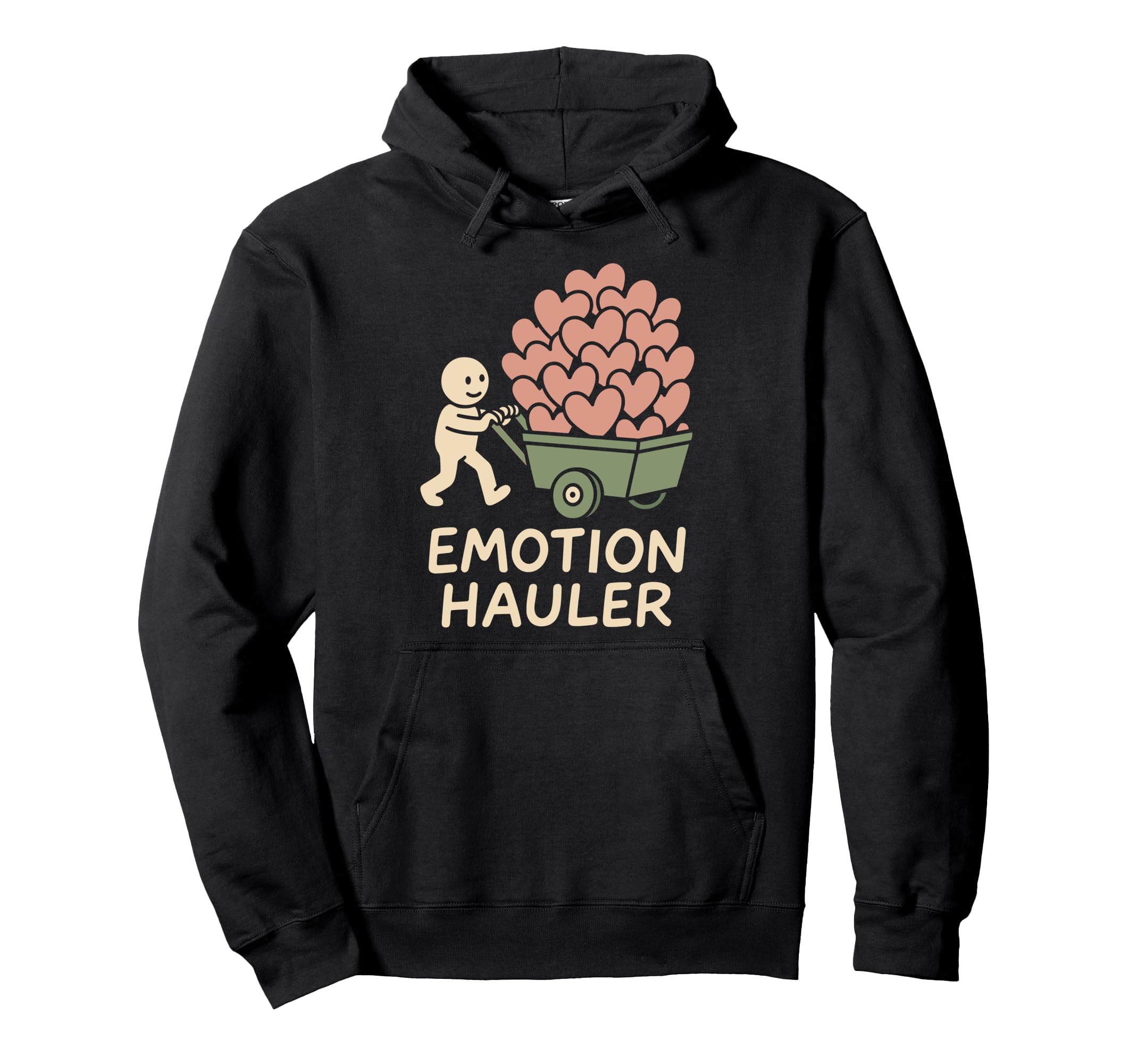 Emotional Support Human Funny Therapy Hoodie - Minimalist Print for Adults - T-Shirt, Sweatshirt, Hoodie