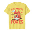 Just Who Loves Foxes Art Fox T-Shirt - Casual Everyday Wear for Adults - T-Shirt, Sweatshirt, Hoodie