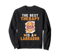 Lab Retriever Best Therapy Is Sweatshirt - Minimalist Print Men Women - T-Shirt, Sweatshirt, Hoodie