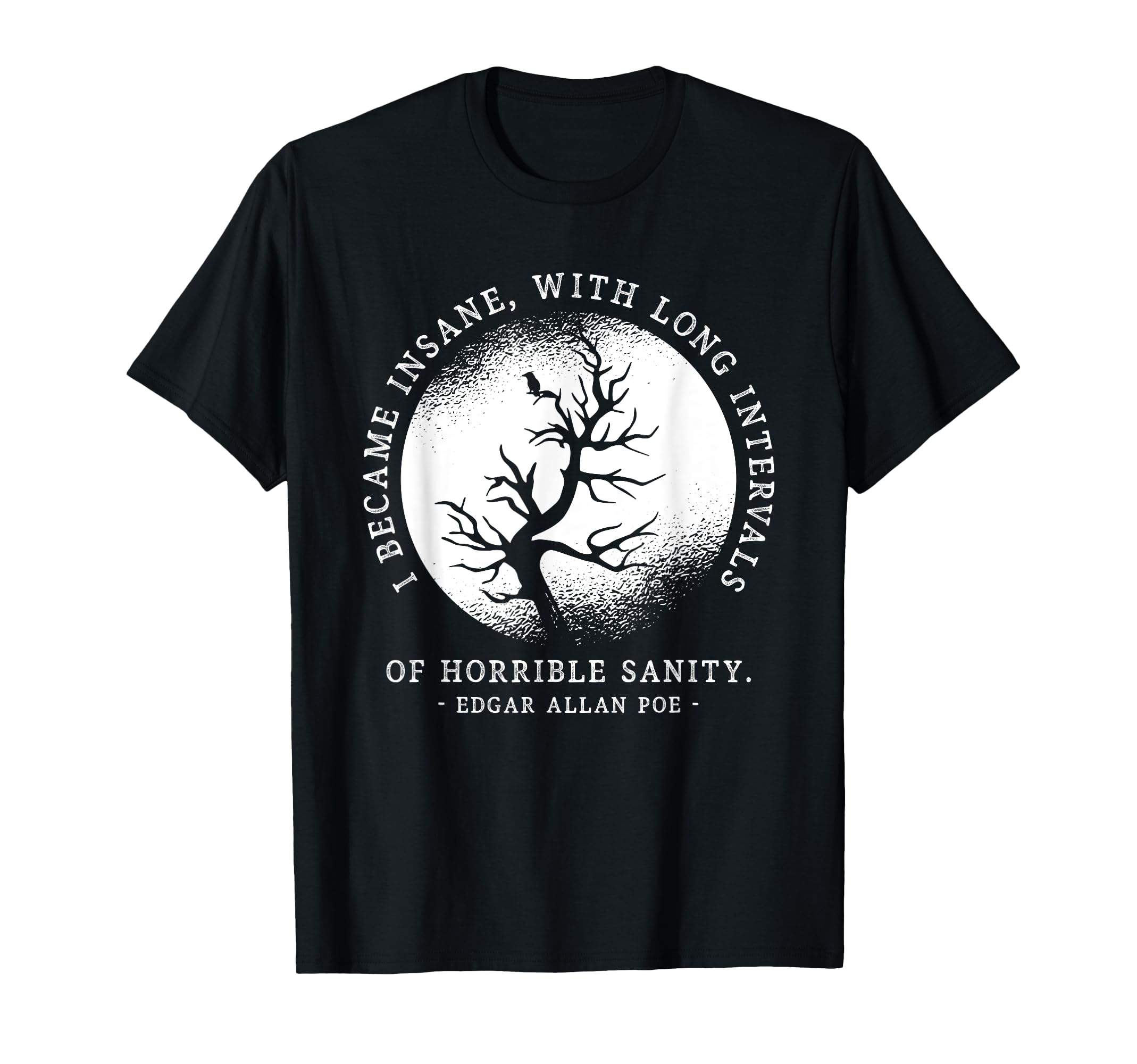 I Became Insane Edgar Allan Poe T-Shirt - Aesthetic Graphic for Adults - T-Shirt, Sweatshirt, Hoodie