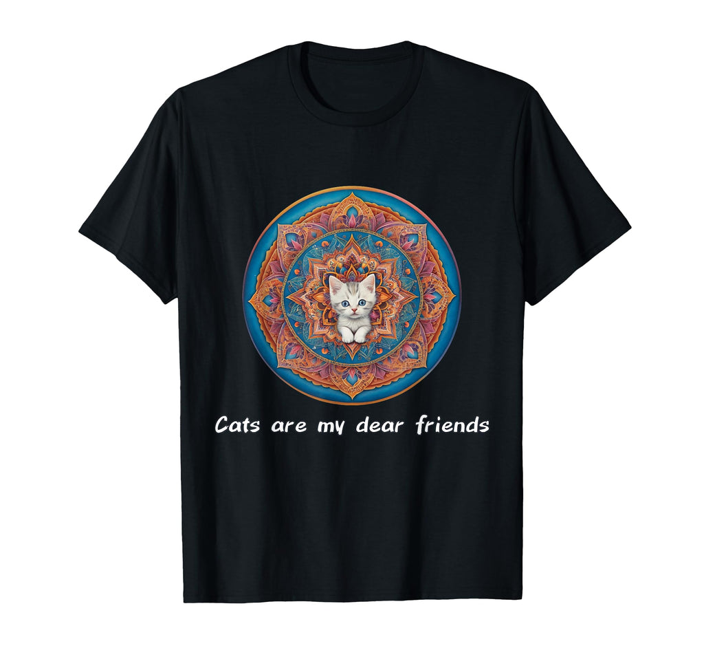 Cats Are My Best Friends Sacred Animals T-Shirt - Unique Graphic Men Women - T-Shirt, Sweatshirt, Hoodie