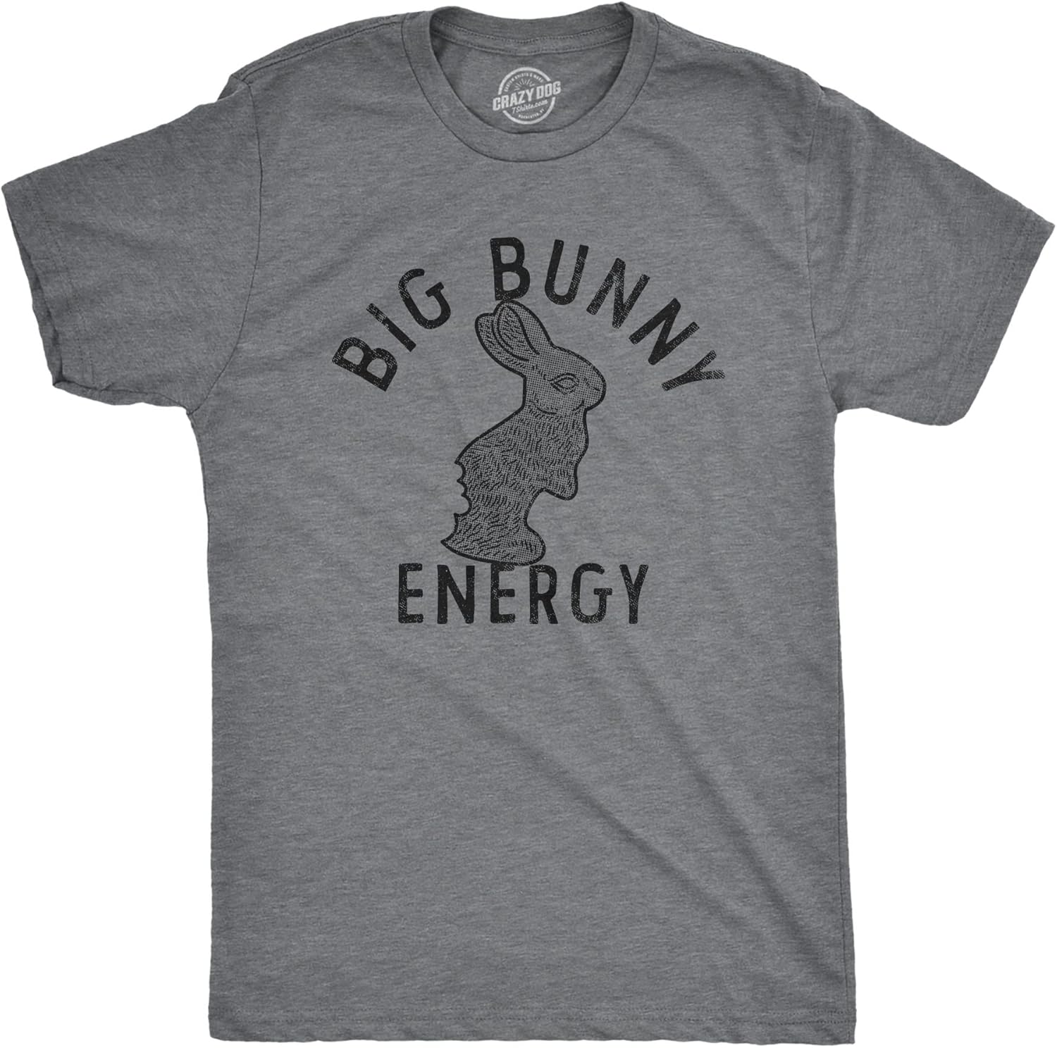 Mens Big Bunny Energy T Shirt Funny Easter Sunday Chocolate Rabbit Vibes Tee for Guys Unisex T-shirt, Sweatshirt, Hoodie, Long Sleeve Tee - T-Shirt, Sweatshirt, Hoodie