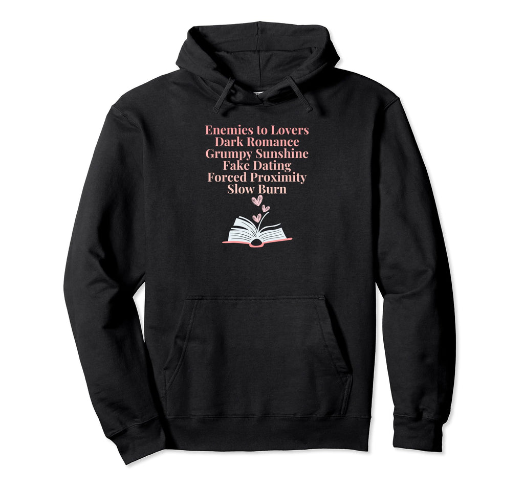 Bibliophile Romance Book Genre Hoodie - Aesthetic Graphic Unisex - T-Shirt, Sweatshirt, Hoodie