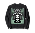 Zen Meditating Panda Spiritual Vibes Sweatshirt - Unique Graphic Unisex - T-Shirt, Sweatshirt, Hoodie