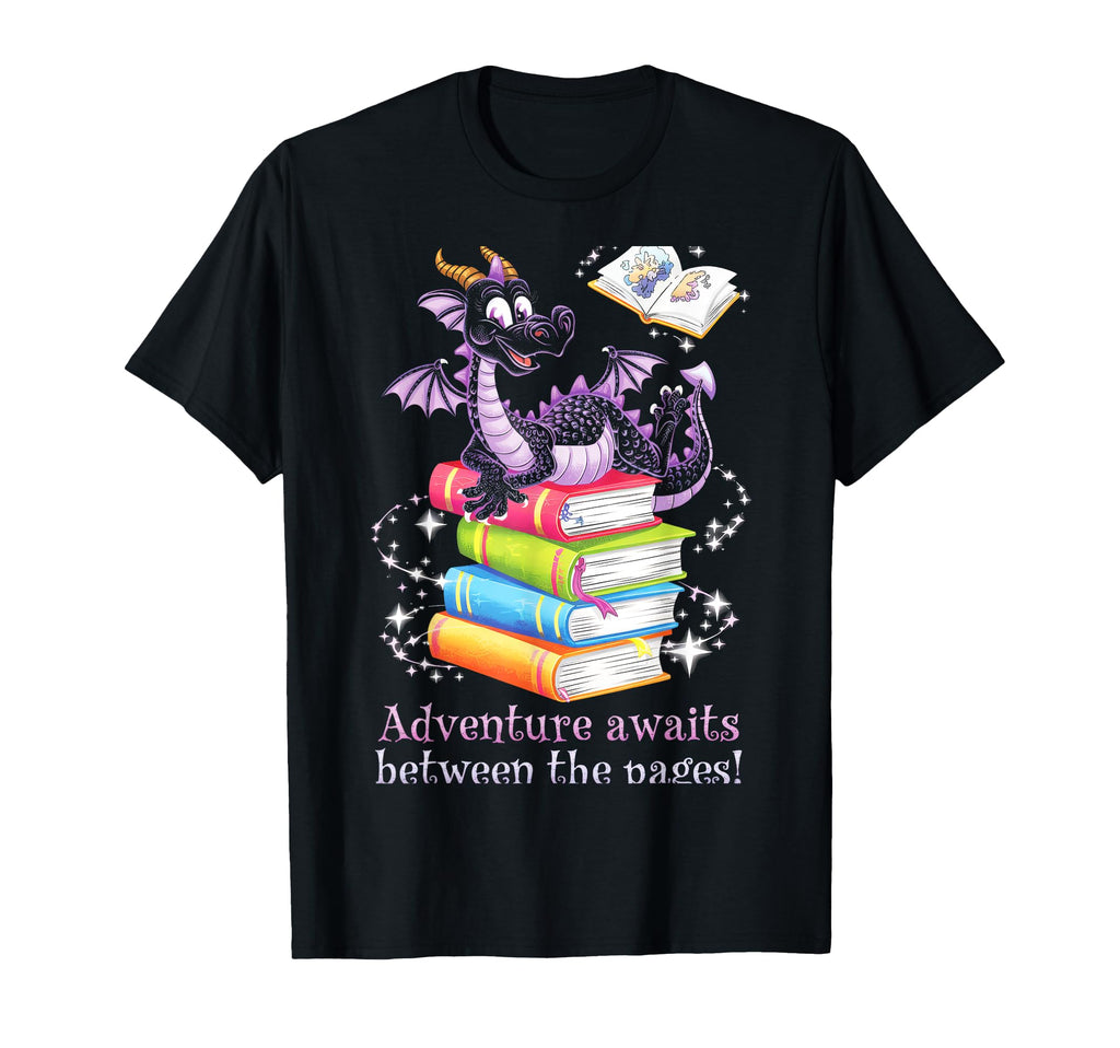 Adventure Awaits Between Pages Books T-Shirt - Custom Art Print for Adults - T-Shirt, Sweatshirt, Hoodie