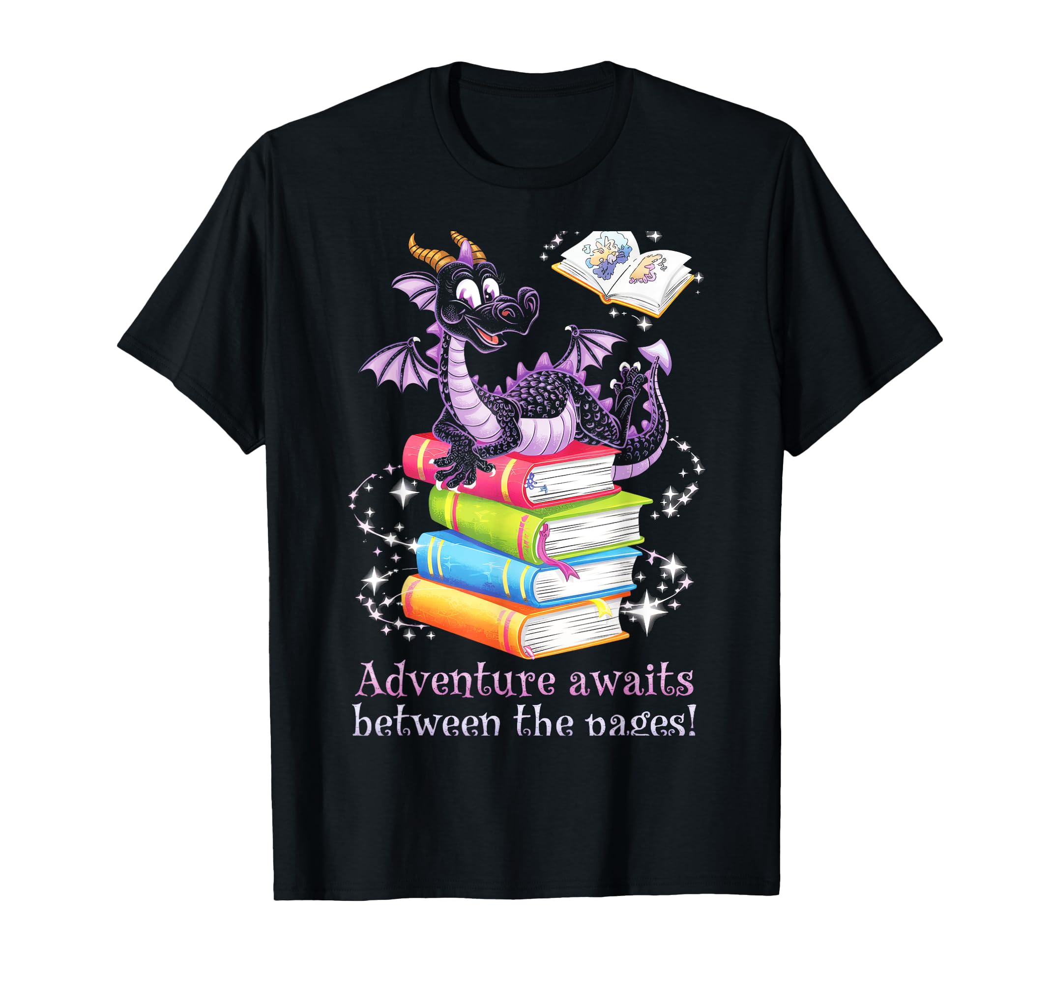 Adventure Awaits Between Pages Books T-Shirt - Custom Art Print for Adults - T-Shirt, Sweatshirt, Hoodie