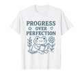 Progress Over Perfection Motivational T-Shirt - Aesthetic Graphic Unisex - T-Shirt, Sweatshirt, Hoodie