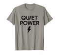 Quiet Power Lightning Minimalist T-Shirt - Aesthetic Graphic Men Women - T-Shirt, Sweatshirt, Hoodie