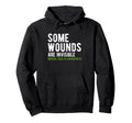 Some Wounds Are Invisible Mental Health Hoodie - Graphic Print for Adults - T-Shirt, Sweatshirt, Hoodie