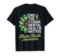 End Stigma Mental Health Matters T-Shirt - Minimalist Print for Adults - T-Shirt, Sweatshirt, Hoodie