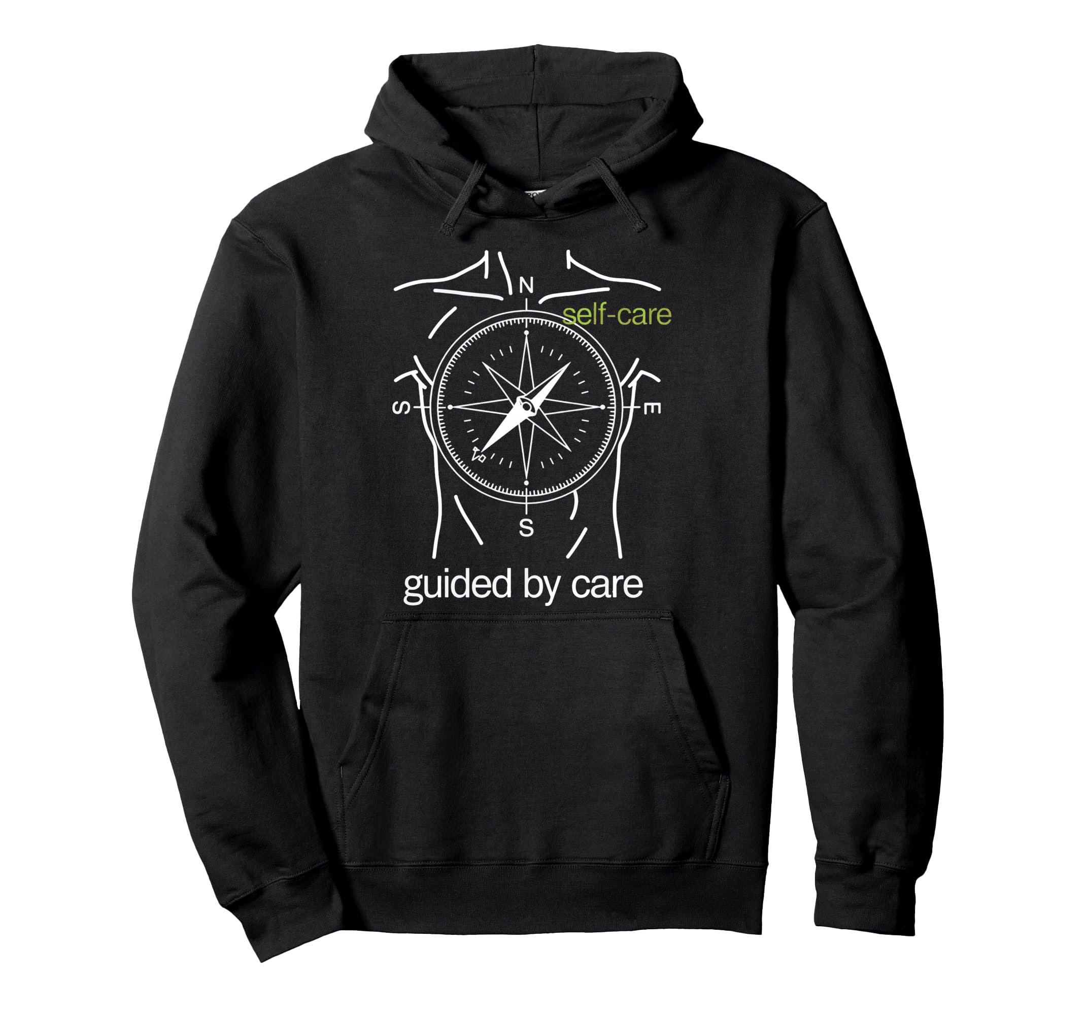 Guided Care Compass Self Care Hoodie - Streetwear Style Unisex - T-Shirt, Sweatshirt, Hoodie