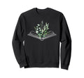 Floral Flower Book Reading Bookworm Sweatshirt - Novelty Apparel Unisex - T-Shirt, Sweatshirt, Hoodie