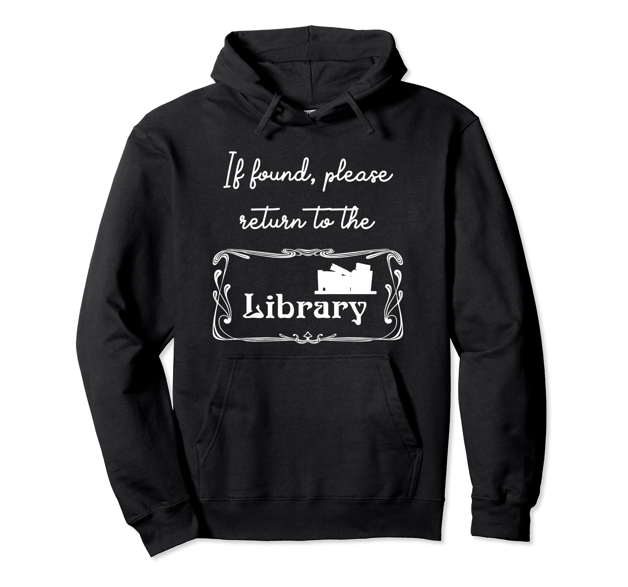 Book Lover Library Bookworm Nightshirt Hoodie - Graphic Print Unisex - T-Shirt, Sweatshirt, Hoodie