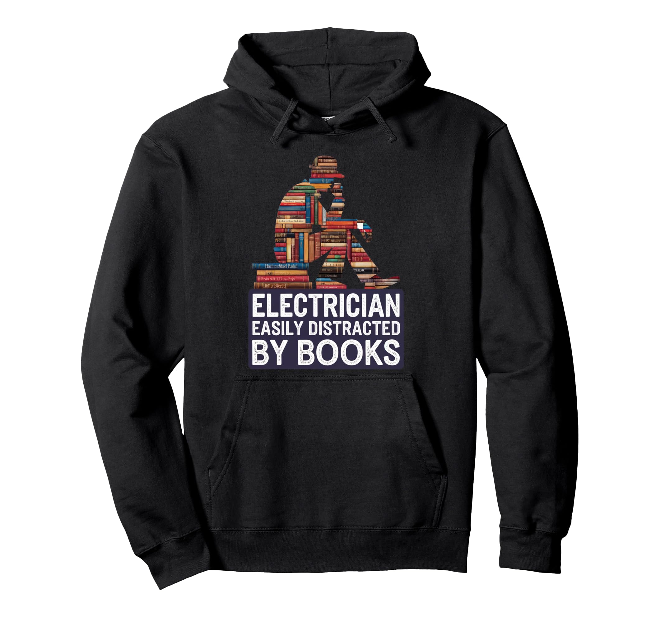 Electricians Books Nerds Stuff Electricians Hoodie - Trendy Graphic Unisex - T-Shirt, Sweatshirt, Hoodie