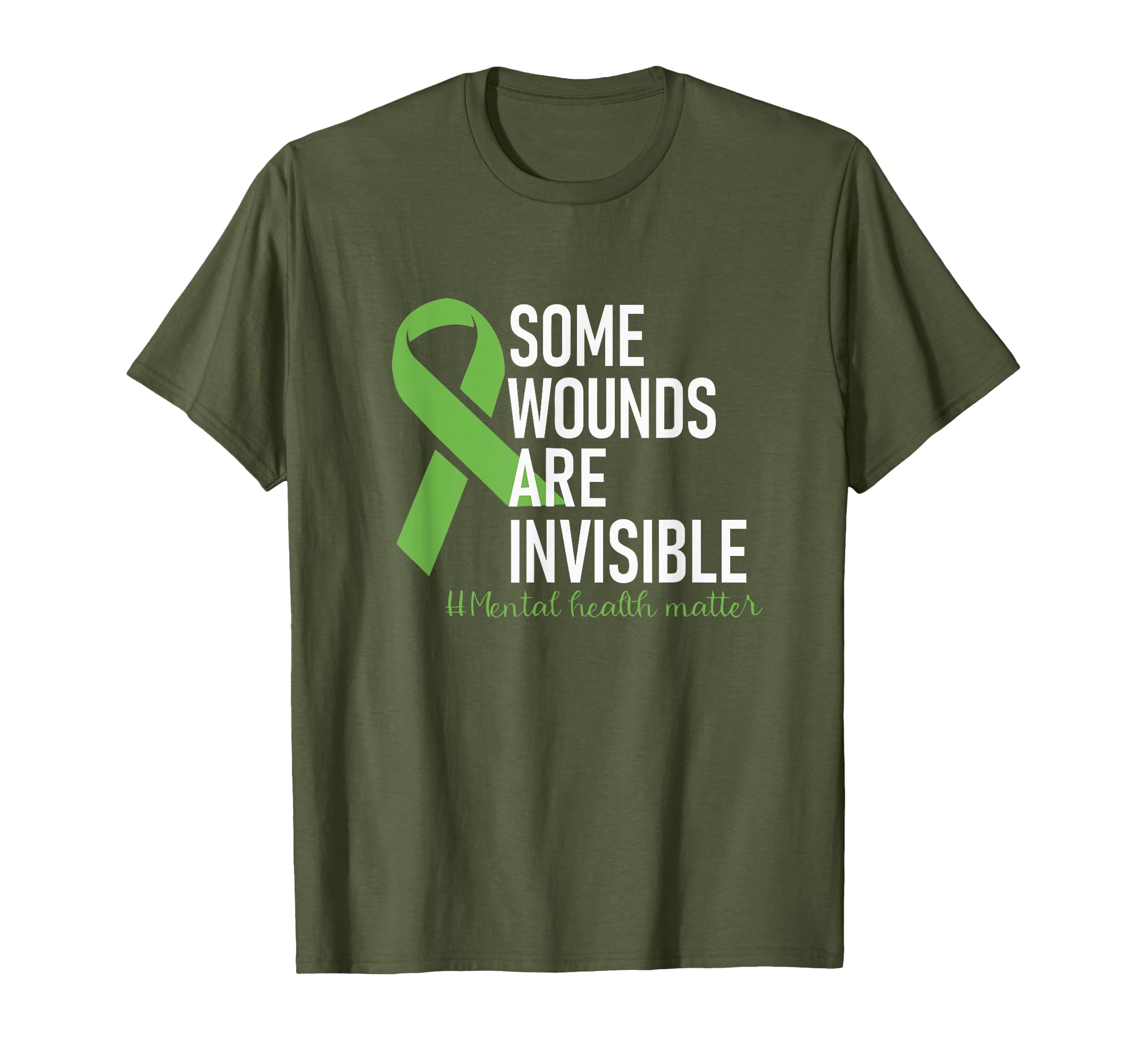 Some Wounds Are Invisible Mental T-Shirt - Custom Art Print for Adults - T-Shirt, Sweatshirt, Hoodie