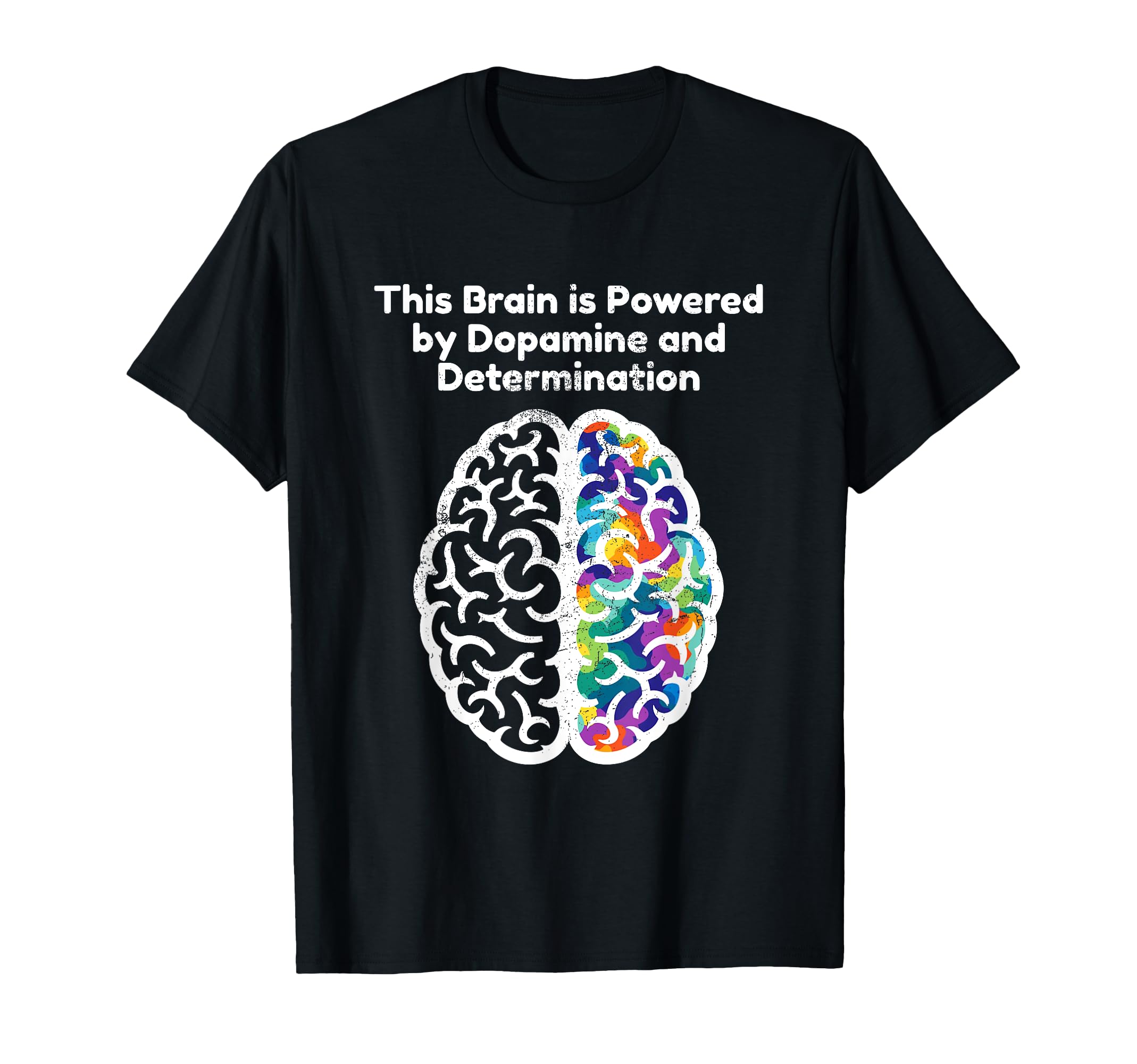 Brain Powered Autism Awareness Mental T-Shirt - Trendy Graphic for Adults - T-Shirt, Sweatshirt, Hoodie