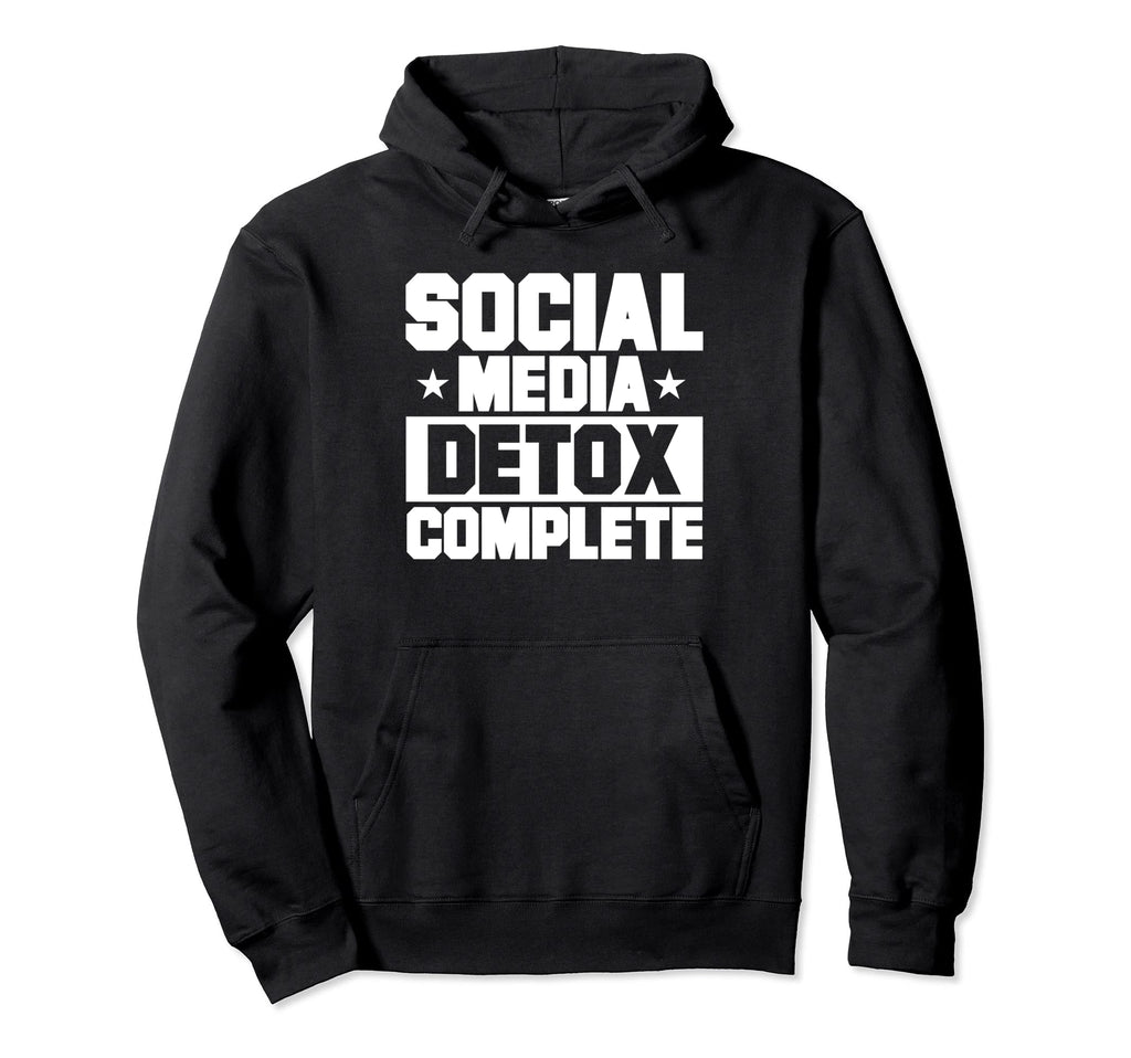 Antisocial Social Media Detox Hoodie - Fun Novelty Design Men Women - T-Shirt, Sweatshirt, Hoodie