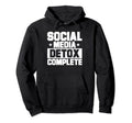 Antisocial Social Media Detox Hoodie - Fun Novelty Design Men Women - T-Shirt, Sweatshirt, Hoodie
