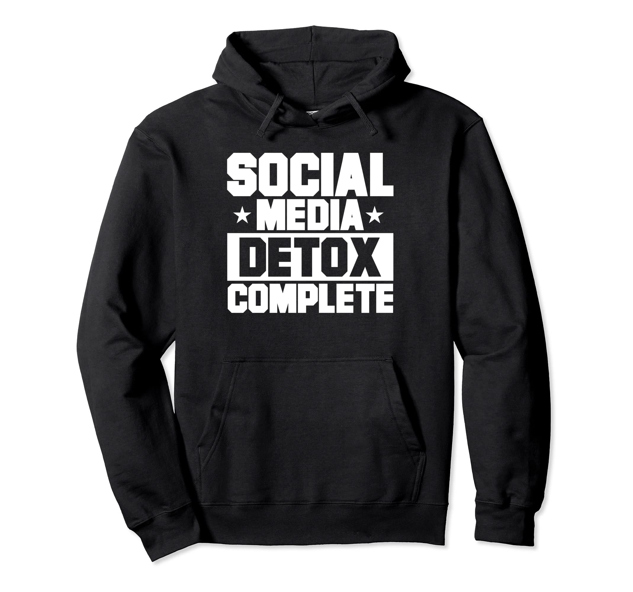 Antisocial Social Media Detox Hoodie - Fun Novelty Design Men Women - T-Shirt, Sweatshirt, Hoodie