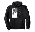 You Are Enough Brave Worthy Loved Hoodie - Unique Graphic for Adults - T-Shirt, Sweatshirt, Hoodie