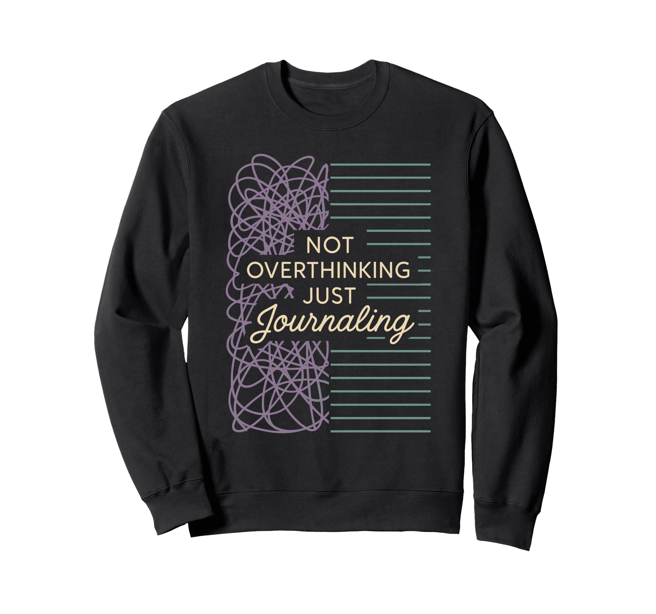 Mindfulness Journaling Self Care Sweatshirt - Custom Art Print for Adults - T-Shirt, Sweatshirt, Hoodie