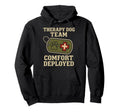 Therapy Dog Emotional Support Handler Hoodie - Aesthetic Graphic Men Women - T-Shirt, Sweatshirt, Hoodie