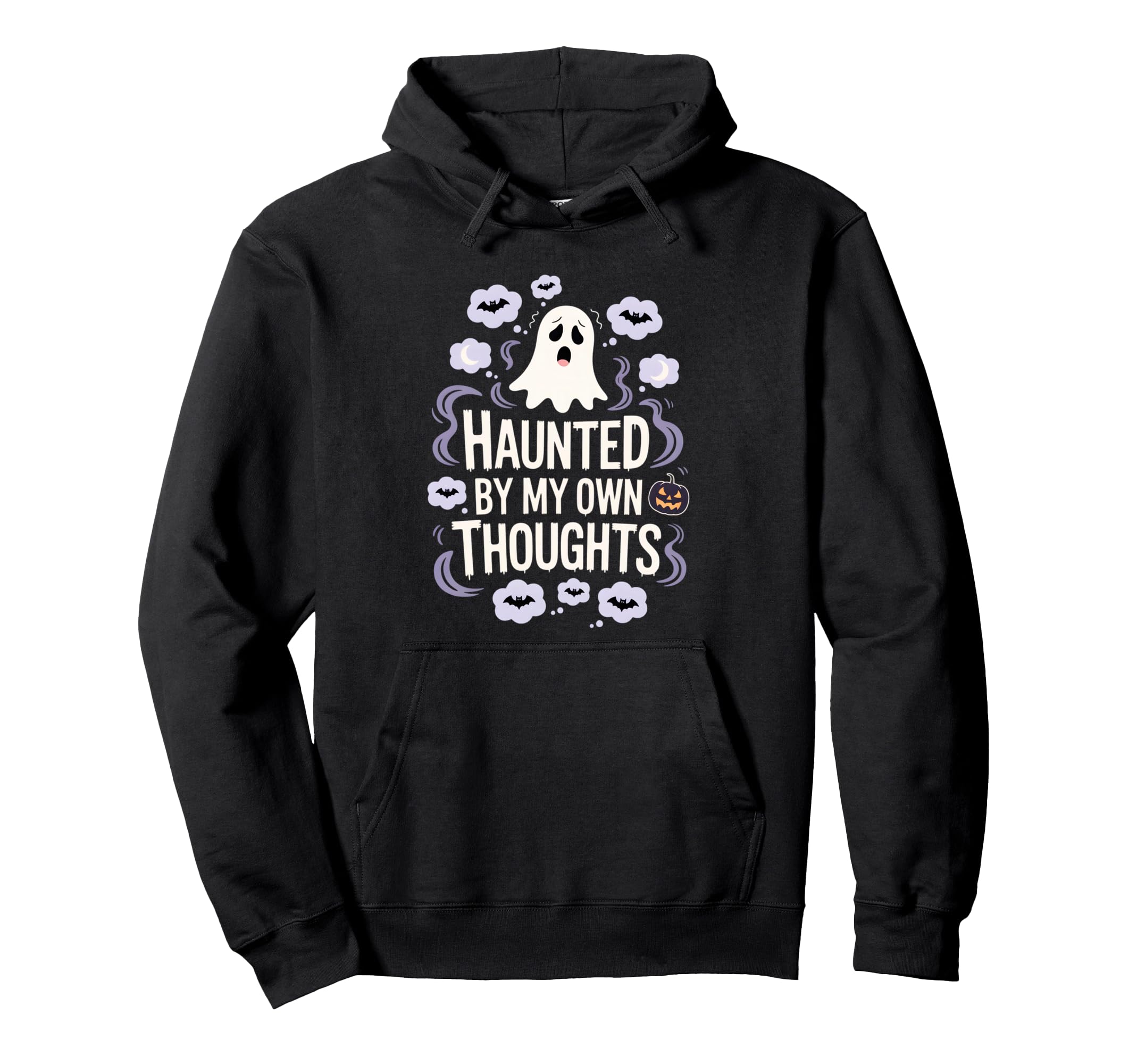 Halloween Haunted Mental Health Hoodie - Custom Art Print Men Women - T-Shirt, Sweatshirt, Hoodie