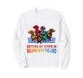 Getting My Steps Walking Lord Dachshund Sweatshirt - Graphic Print Unisex - T-Shirt, Sweatshirt, Hoodie