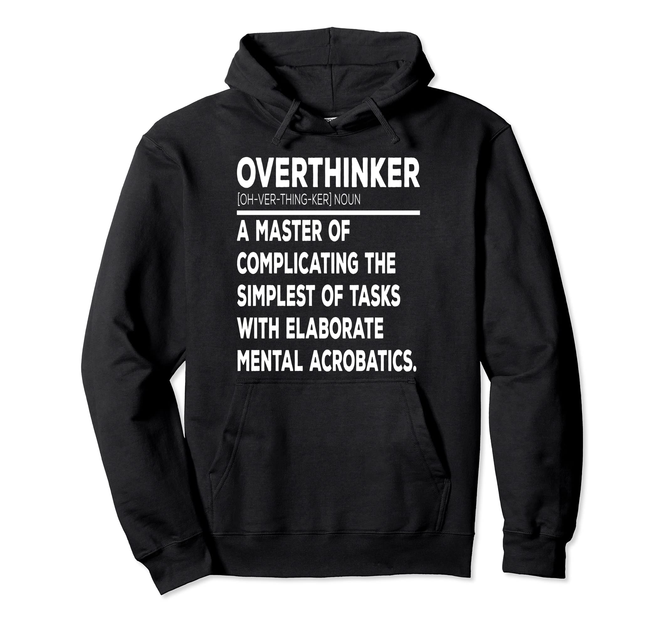 Overthinker Introverts Hoodie - Graphic Print for Adults - T-Shirt, Sweatshirt, Hoodie