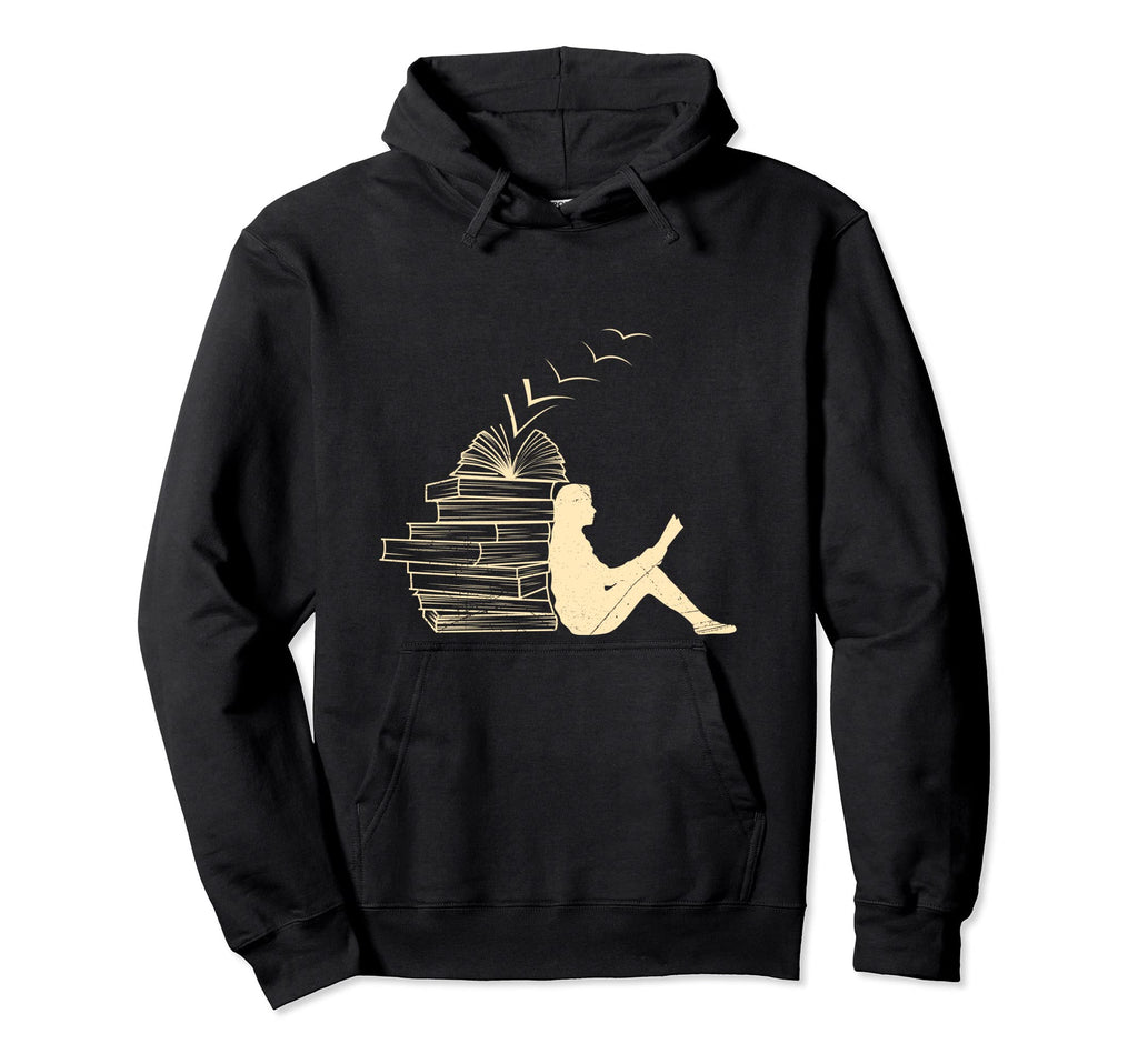 Thinker And Reader Books Nerd Hoodie - Casual Everyday Wear Men Women - T-Shirt, Sweatshirt, Hoodie
