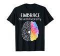Embrace Neurodiversity Brain Embrace T-Shirt - Fun Novelty Design Unisex - T-Shirt, Sweatshirt, Hoodie