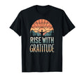Rise Gratitude Sunrise Yoga Meditation T-Shirt - Custom Art Print Unisex - T-Shirt, Sweatshirt, Hoodie