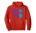 You Matter Teal Purple Heart Hoodie - Casual Everyday Wear for Adults - T-Shirt, Sweatshirt, Hoodie