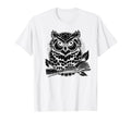 Owl Reading Bookworm Library Book T-Shirt - Minimalist Print for Adults - T-Shirt, Sweatshirt, Hoodie